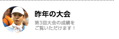 去年の大会／第3回大会の成績をご覧いただけます！