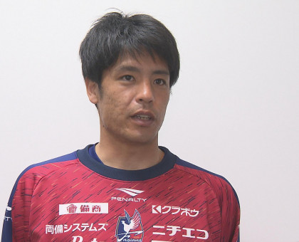アグレッシブに前へ ｊ２ファジアーノ岡山 ホーム開幕戦前に濱田選手が本社訪れ抱負 岡山市 岡山 香川のニュース Tscテレビせとうち