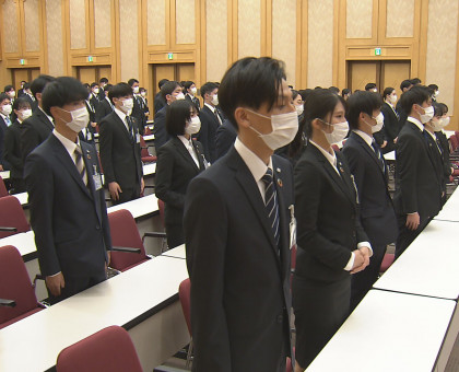 中国銀行など岡山県内の多く企業で入社式／新年度スタート【岡山】
