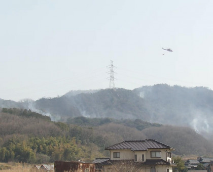 【続報】５４６ヘクタール焼いて延焼中／岡山市南区の山林火災