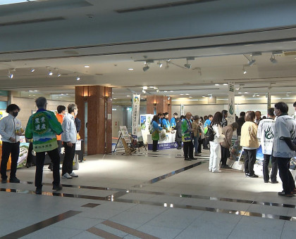 ＪＲ岡山駅のエキチカひろばで農業遺産マルシェ／３月８日も開催【岡山市】