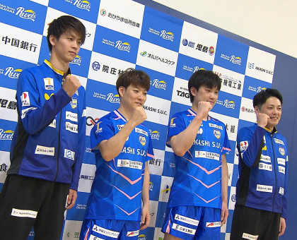 新シーズンから岡山リベッツ加入／張本智和選手が入団会見【岡山】