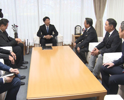 岡山県が「新スタジアムの整備を推進する会」と意見交換【岡山】