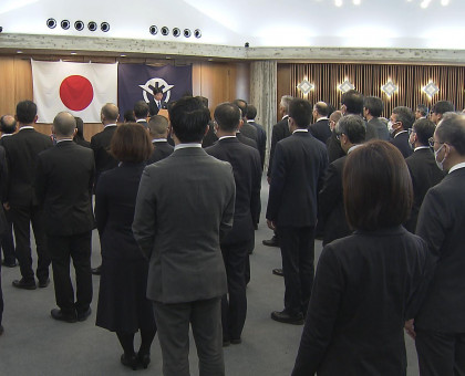 「働きかけ」や「気付き」大事に／伊原木知事が幹部職員に訓示／官公庁で仕事始め【岡山】