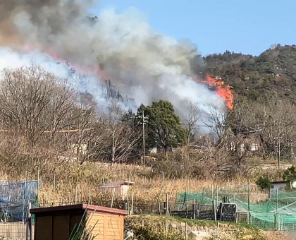 原因は「たき火」／昨年３月の岡山市南区・山林火災／市が発表【岡山】