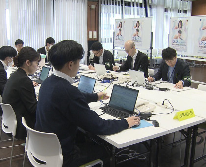 ２月8日投票の衆院選／岡山県選管が投開票速報事務のリハーサル【岡山】