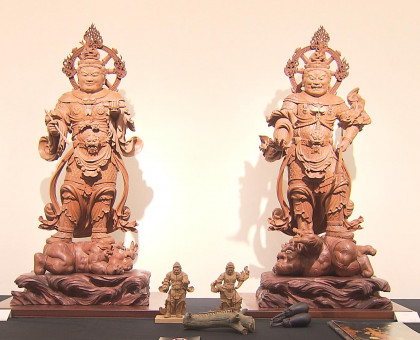 仏像や生き物…２００点／岡山市の天満屋岡山店で「大佛師　松本明慶工房　佛像彫刻展」／２月９日まで【岡山】