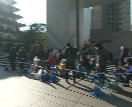 プロ野球阪神戦チケット発売に３５０人以上の列／５月１９日、倉敷市のマスカットスタジアムで中日戦【岡山】