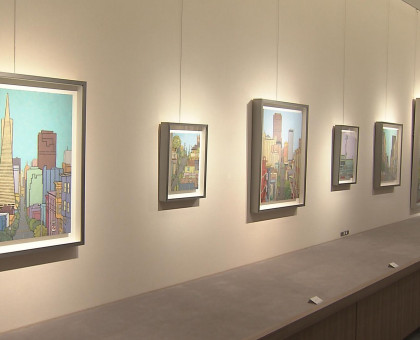 「Ｆｒｏｎｔｉｅｒ」テーマに３３点／天満屋岡山店で洋画家・児島慎太郎さんの個展／４月２０日まで【岡山】