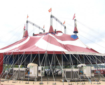 赤い大テントお目見え／６月２７日、木下大サーカス岡山公演が開幕【岡山】