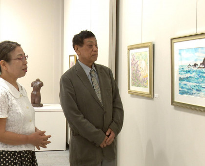 備前焼作家・木村玉舟さんと水彩画家・守本智美さんのコラボ展／備前市美術館で６月２１日まで【岡山】