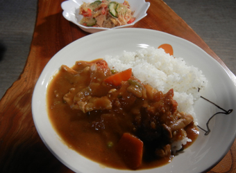 繁子おばあちゃんのカツカレー