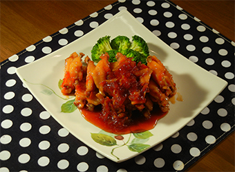 孝子おばあちゃんの鶏肉のマーマレード煮