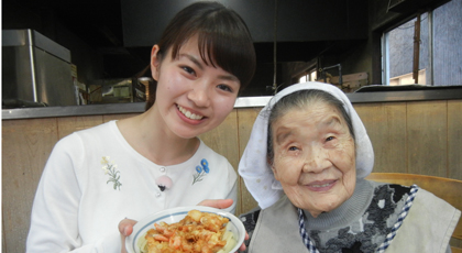 「キヨエおばあちゃんの芝えびのかき揚げ」