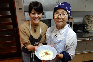 「芳美おばあちゃんのさつまいものホワイトスープ」