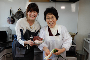 「定子おばあちゃんのしし肉ゴボウ炒め」