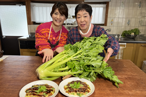 「和子おばあちゃんのセロリのお好み焼き」