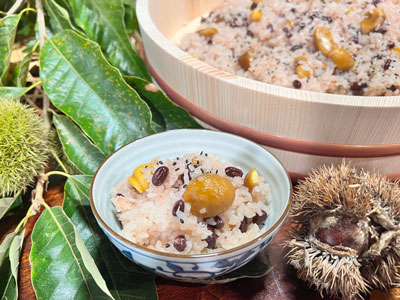 「美恵子おばあちゃんの岡山甘栗の赤飯」