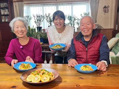 「とも子おばあちゃんのさといもパエリア」