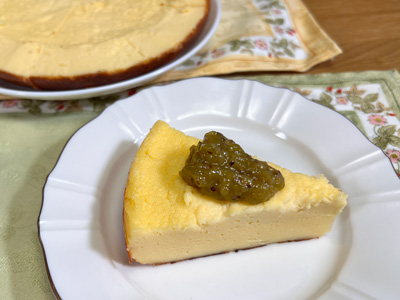 「のぶこおばあちゃんのクリームチーズケーキ」
