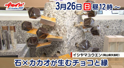 ３月２６日（日）放送「石×カカオが生むチョコと縁  」