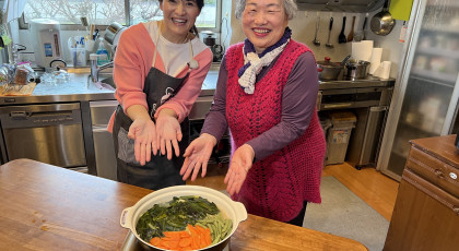 芙佐子おばあちゃんのサツマイモとネギの甘辛煮