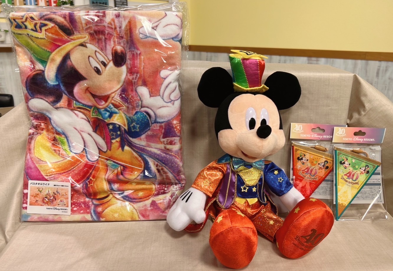 新色追加 ディズニー40周年バスタオル