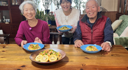 とも子おばあちゃんのさといもパエリア
